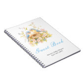 Spring Birds Baby Shower Guest Book ノートブック (右側)