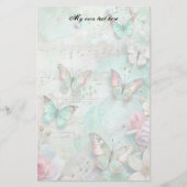 Spring Bitterflies Letter Sheets Stationery 便箋 (正面)