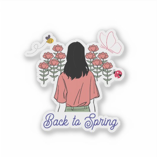 Spring Bloom シール (正面)