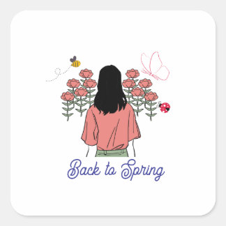 Spring Bloom スクエアシール