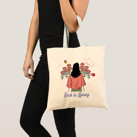 Spring Bloom トートバッグ (正面(商品))