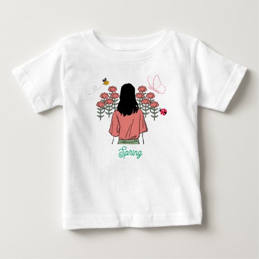 Spring Bloom ベビーTシャツ (正面)