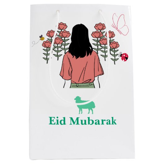 Spring Bloom ミディアムペーパーバッグ (正面)