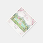 Spring Bloom and Butterflies Deer Baby Shower  スタンダードカクテルナプキン (角)