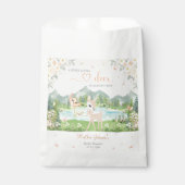 Spring Bloom and Butterflies Deer Baby Shower  フェイバーバッグ (正面)