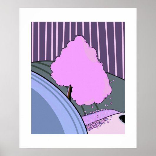 Spring Bloom – Minimal Seasonal Poster by Sklines ポスター (正面)