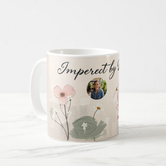 Spring Bloom Wildflower Meadow Personalized コーヒーマグカップ (正面左)