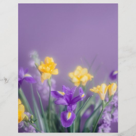 Spring blooms scrapbook paper (正面)