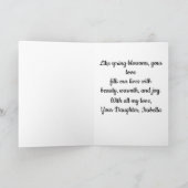 Spring Blossom Mother’s Day Card from Daughter カード (内部)