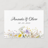 Spring Blossom Wedding Enclosure Cards エンクロージャーカード (裏面)