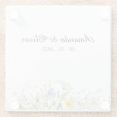 Spring Blossom Wedding Glass Coasters ガラスコースター (裏面)