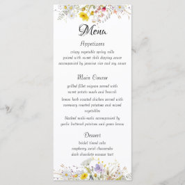 Spring Blossom Wedding Menu メニュー
