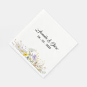 Spring Blossom Wedding Napkins スタンダードランチョンナプキン (角)