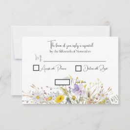 Spring Blossom Wedding Response Cards 出欠カード