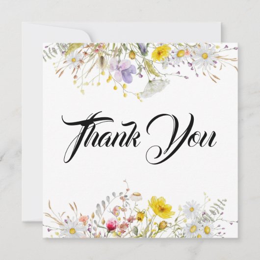 Spring Blossom Wedding Thank You Cards サンキューカード (正面)