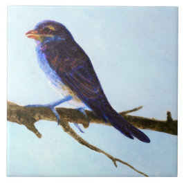 Spring Blue Bird Ceramic Tile タイル
