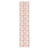 Spring Botanical Blush Sage Leaves Table Runner ショートテーブルランナー (正面)