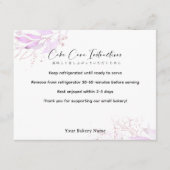 Spring Botanical Farmers Market Cake Care サンキューカード (正面)