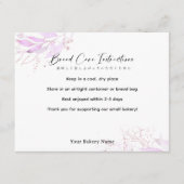 Spring Botanical Farmers Market Cake Care サンキューカード (正面)