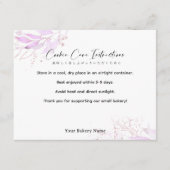 Spring Botanical Farmers Market Cookie Care サンキューカード (正面)