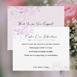 Spring Botanical Farmers Market Cookie Care サンキューカード