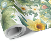 Spring Botanical Floral Wrapping Paper ラッピングペーパー (ロールコーナー)
