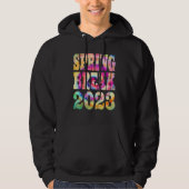 Spring Break 2023  Groovy Tie Dye Matching Family  パーカ (正面)