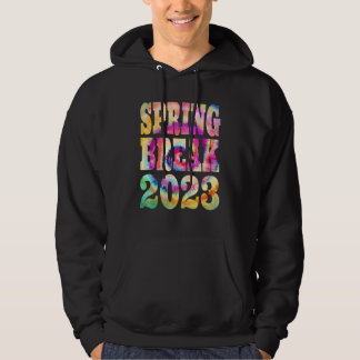 Spring Break 2023  Groovy Tie Dye Matching Family  パーカ