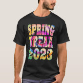 Spring Break 2023  Groovy Tie Dye Matching Family  Tシャツ (正面)