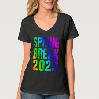 Spring Break 2023   Vintage Rainbow Artwork Souven Tシャツ