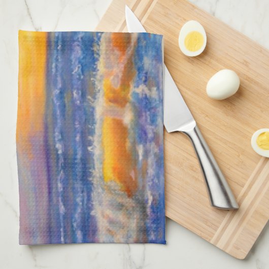 「SPRING BREAK 2026海波」 キッチンタオル (四つ折り)