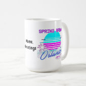 Spring Break 2026 Orlando After Dark Retro Synth コーヒーマグカップ (正面右)