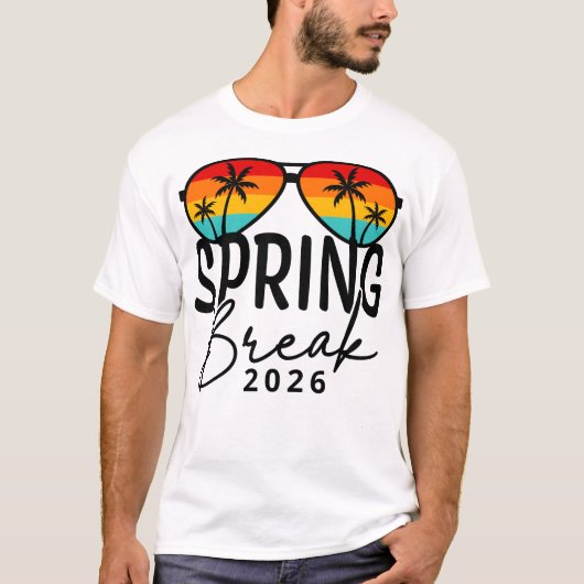Spring Break 2026 Shirt – Beach Party Vacation Tri Tシャツ (正面)