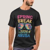 Spring Break Aruba 2026 Vacation Trip Sunglasses S Tシャツ (正面)