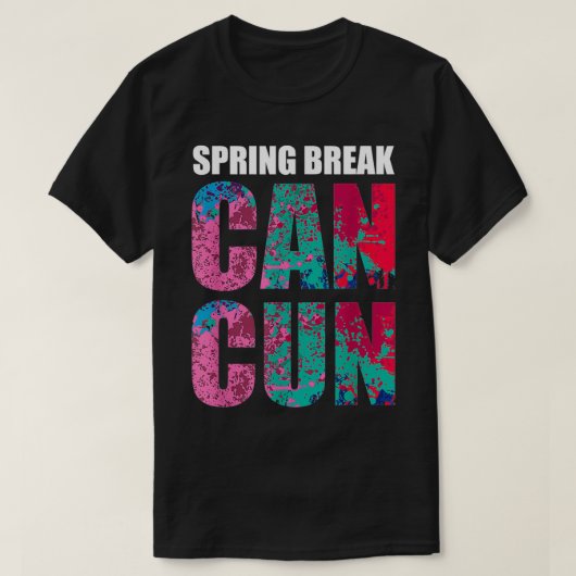 Spring Break Cancun Beach Wear Souvenir Tシャツ (デザイン正面)