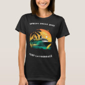 Spring Break Cruise Fort Lauderdale Florida 2023 Tシャツ (正面)