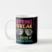 Spring Break Dominican Republic 2026 Vacation Trip コーヒーマグカップ (左)