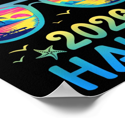 Spring Break Hawaii 2026 Vacation Trip Sungles  ポスター (角)