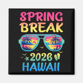 Spring Break Hawaii 2026 Vacation Trip Sungles  マグネット (正面)