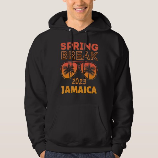 Spring Break Jamaica 2023 Sunglasses Beach Vacay P パーカ (正面)
