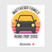 Spring Break Road Trip Sunset Custom Laptop シール (シート)
