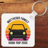 Spring Break Road Trip Sunset Customized キーホルダー (裏面)