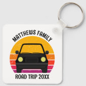 Spring Break Road Trip Sunset Customized キーホルダー (裏面)
