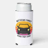 Spring Break Road Trip Sunset Customized スリム缶クーラー (Seltzer正面)