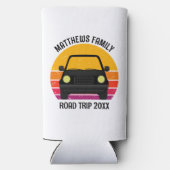 Spring Break Road Trip Sunset Customized スリム缶クーラー (裏面)