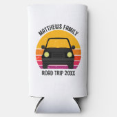 Spring Break Road Trip Sunset Customized スリム缶クーラー (正面)