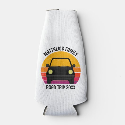 Spring Break Road Trip Sunset Customized ボトルクーラー (正面)