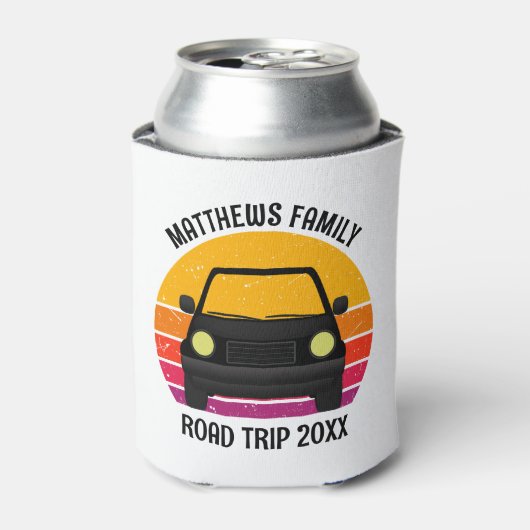 Spring Break Road Trip Sunset Customized 缶クーラー (缶正面)