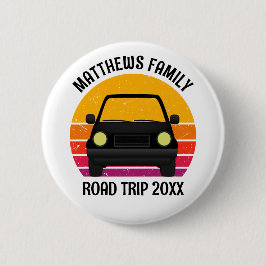 Spring Break Road Trip Sunset Customized 缶バッジ