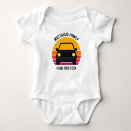 Spring Break Road Trip Sunset Personalized ベビーボディスーツ